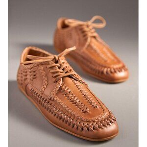 Schutz Maddy Whipstitch Lace-Up Loafers 40/9